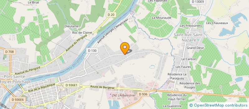 localisation de l'entreprise MONSIEUR LEVY DOMINIQUE  PINEUILH