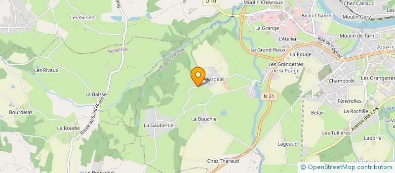 localisation de l'entreprise MONSIEUR LEVY FLORES  AIXE-SUR-VIENNE