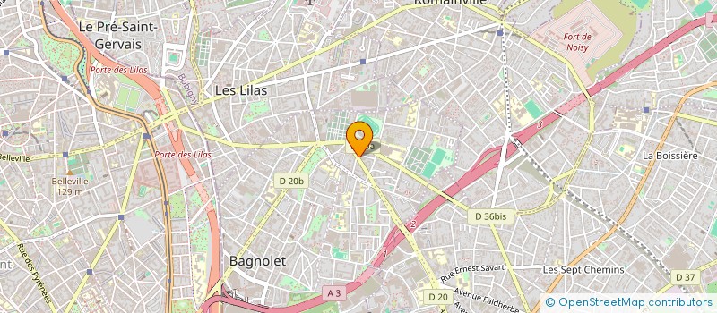 localisation de l'entreprise MONSIEUR LEVY ITSRACK SEBAG à BAGNOLET