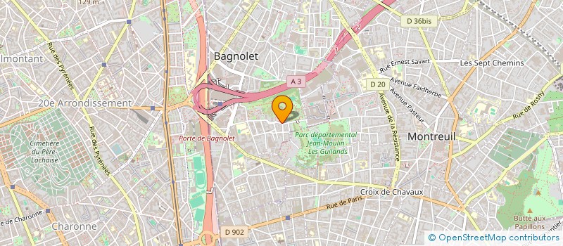 localisation de l'entreprise MONSIEUR LEYDER JIMENEZ ESCOBAR à BAGNOLET