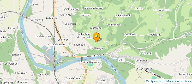 localisation de l'entreprise MONSIEUR LEYDON REINHARD  LE BUGUE