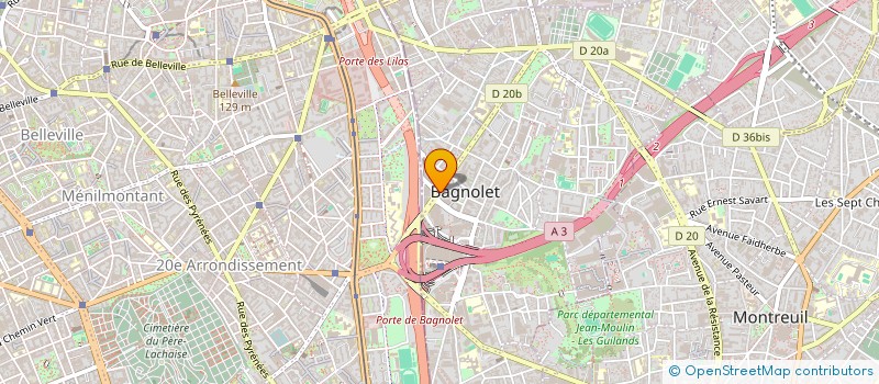 localisation de l'entreprise MONSIEUR LEYTH MASSRALI  BAGNOLET