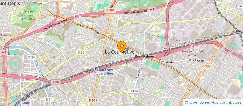 localisation de l'entreprise MONSIEUR LHACHEMI TOUBACHE  LA COURNEUVE