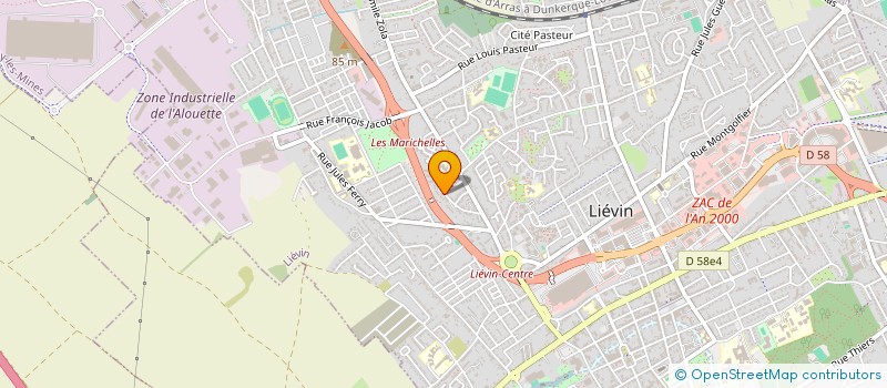 localisation de l'entreprise MONSIEUR LHAOUCINE EL ALAOUI  LIEVIN