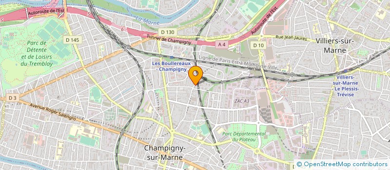 localisation de l'entreprise MONSIEUR LHOESS YOBOUET à CHAMPIGNY-SUR-MARNE