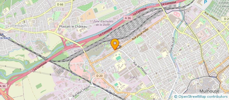 localisation de l'entreprise MONSIEUR LHOU BOUZHAR  MULHOUSE