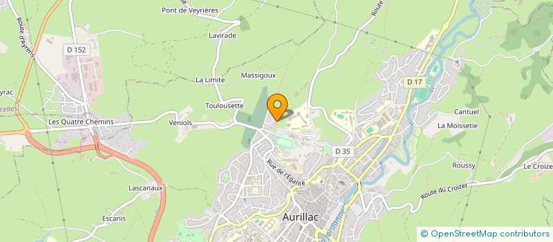 localisation de l'entreprise MONSIEUR LHOUSAINE OULIAS à AURILLAC