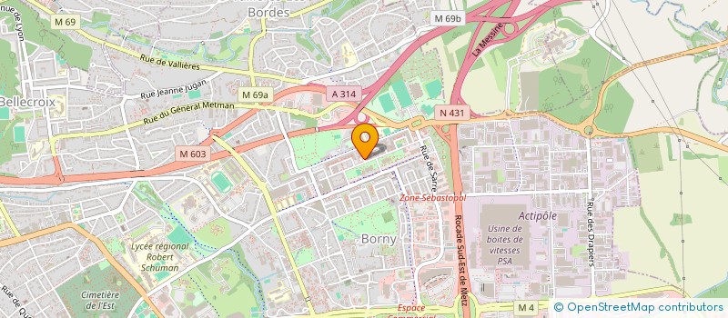 localisation de l'entreprise MONSIEUR LHOUSSAIN BEN KHAYI OUMATOU  METZ