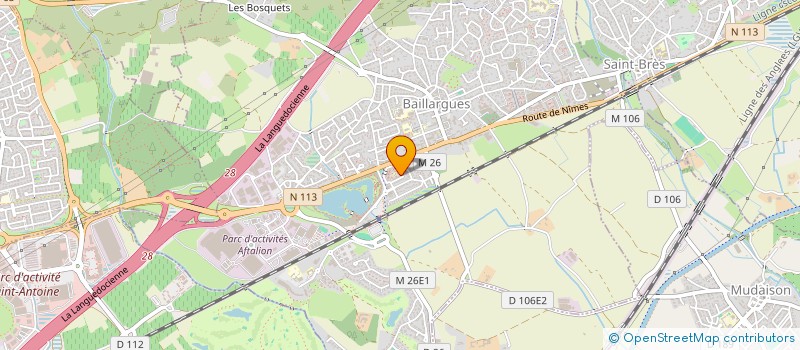 localisation de l'entreprise MONSIEUR LHOUSSAINE THOUMI  BAILLARGUES