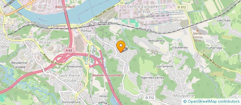 localisation de l'entreprise MONSIEUR LIAM DESLANDES  MOUGUERRE