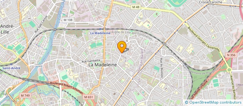 localisation de l'entreprise MONSIEUR LIAM PERRIER à LA MADELEINE