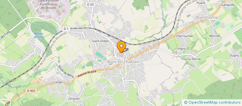 localisation de l'entreprise MONSIEUR LIAM PETRE  BONS-EN-CHABLAIS