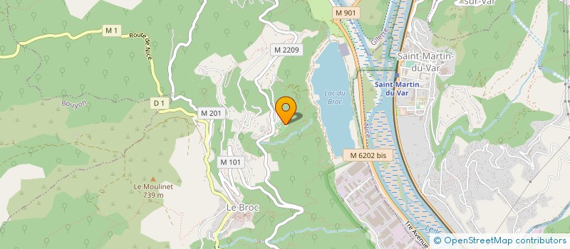 localisation de l'entreprise MONSIEUR LIAM STINSON  LE BROC