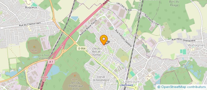 localisation de l'entreprise MONSIEUR LIAMINE DJELLALI  LIBERCOURT