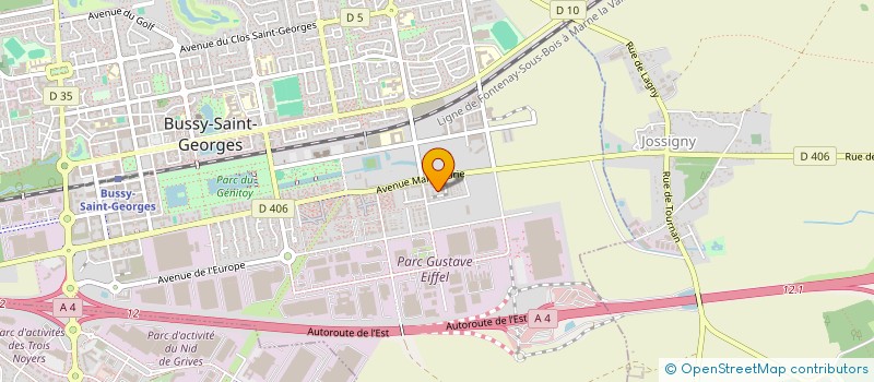 localisation de l'entreprise MONSIEUR LIANG GAO  BUSSY-SAINT-GEORGES