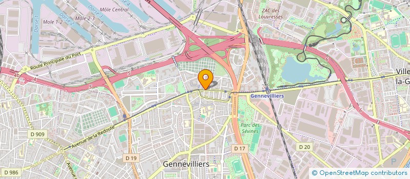 localisation de l'entreprise MONSIEUR LIANG WANG à GENNEVILLIERS
