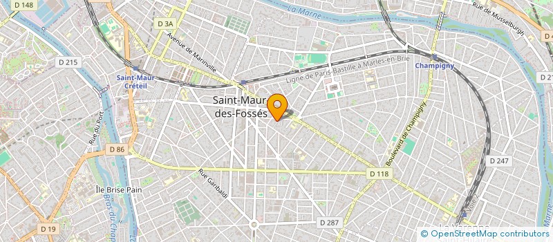 localisation de l'entreprise MONSIEUR LIANG WANG à SAINT-MAUR-DES-FOSSES