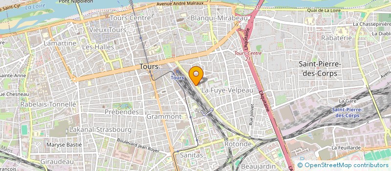 localisation de l'entreprise MONSIEUR LIANGJUN ZHANG  TOURS