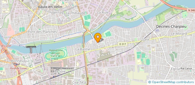 localisation de l'entreprise MONSIEUR LIAZID SABRI  DECINES-CHARPIEU