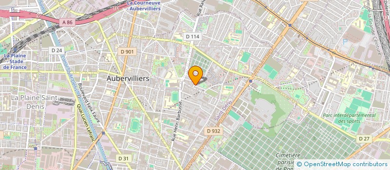 localisation de l'entreprise MONSIEUR LIBAN AHMED MOHAMED  AUBERVILLIERS