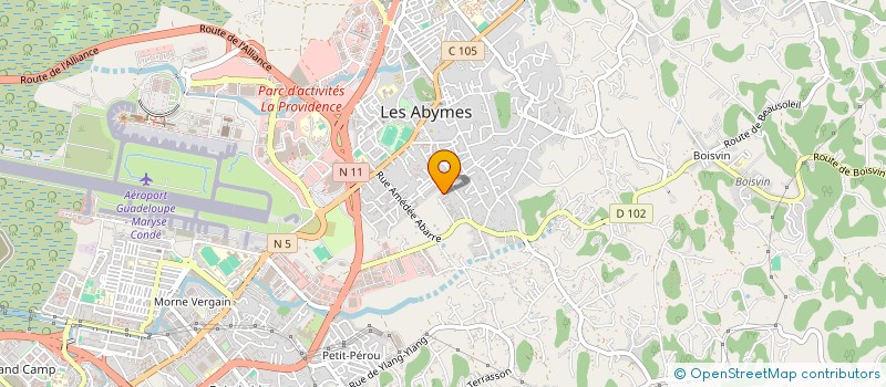 localisation de l'entreprise MONSIEUR LICSON GENECE  LES ABYMES