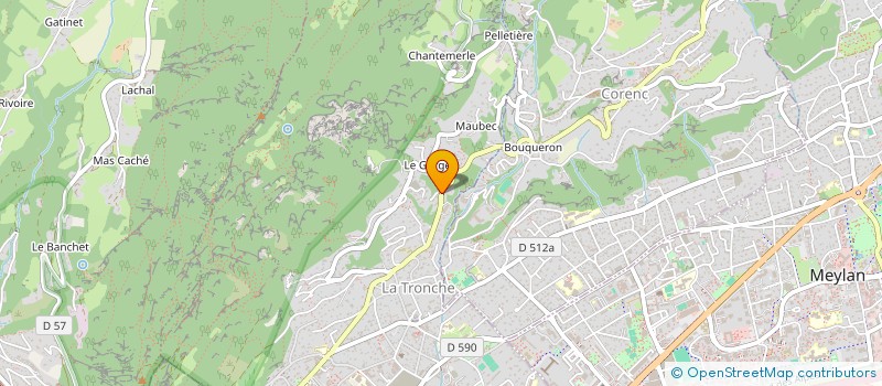 localisation de l'entreprise MONSIEUR LIES AIT CHABANE à LA TRONCHE