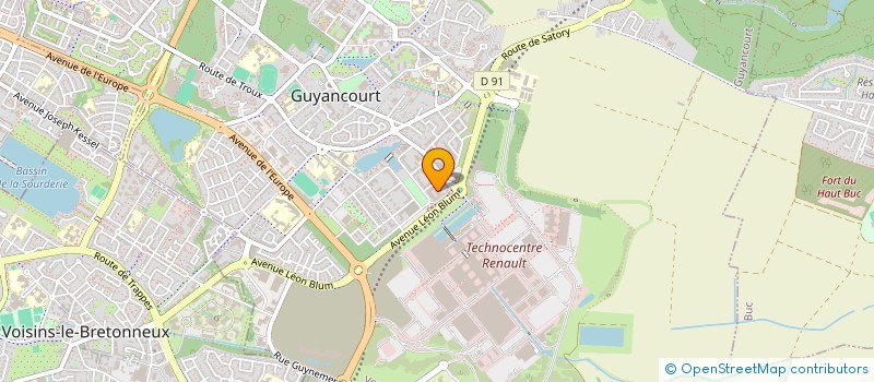 localisation de l'entreprise MONSIEUR LIES RABAH MALKI  GUYANCOURT