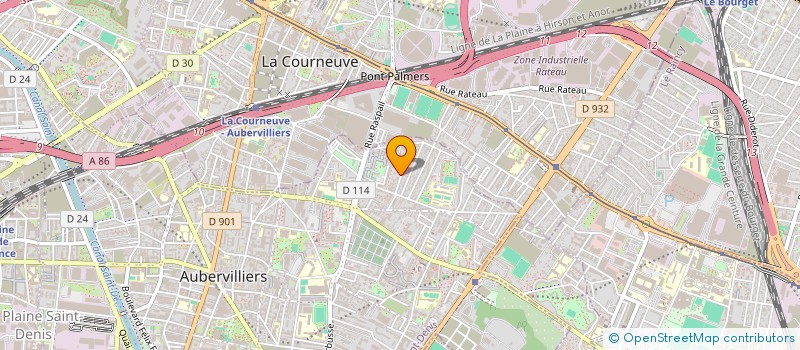 localisation de l'entreprise MONSIEUR LIEVIN MBONGO  AUBERVILLIERS