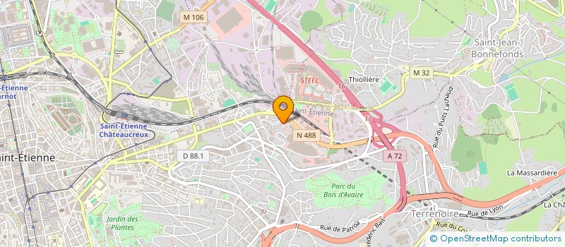 localisation de l'entreprise MONSIEUR LIGHT GAVON  SAINT-ETIENNE