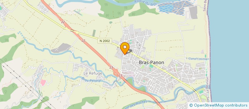 localisation de l'entreprise MONSIEUR LIGORY HENRIETTE  BRAS-PANON