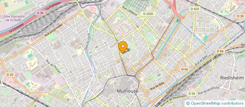 localisation de l'entreprise MONSIEUR LILIAN BERNAND  MULHOUSE