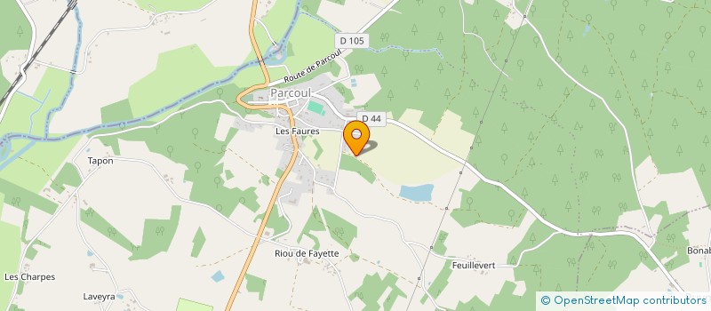 localisation de l'entreprise MONSIEUR LILIAN BLONDEL  ECHOURGNAC