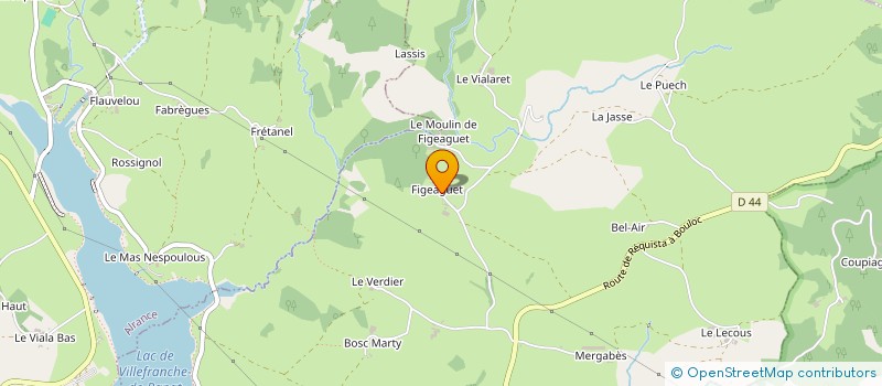 localisation de l'entreprise MONSIEUR LILIAN BOUSQUET  VILLEFRANCHE-DE-PANAT