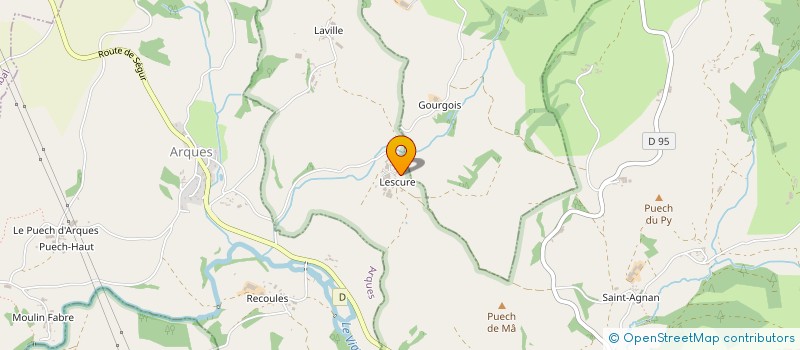 localisation de l'entreprise MONSIEUR LILIAN BOUTET  PRADES-SALARS