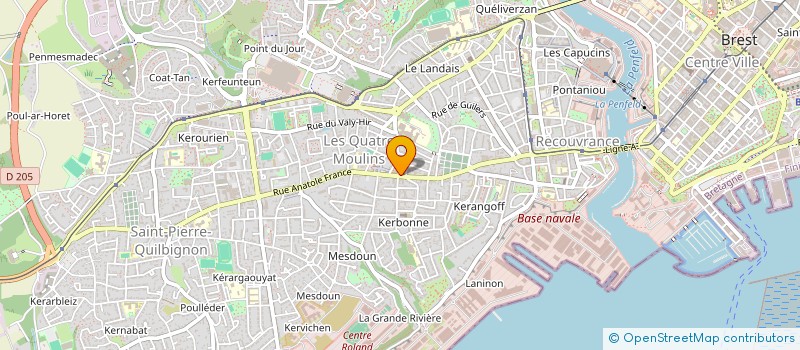 localisation de l'entreprise MONSIEUR LILIAN BRASSIER à BREST