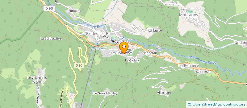 localisation de l'entreprise MONSIEUR LILIAN BUZAN à COURCHEVEL