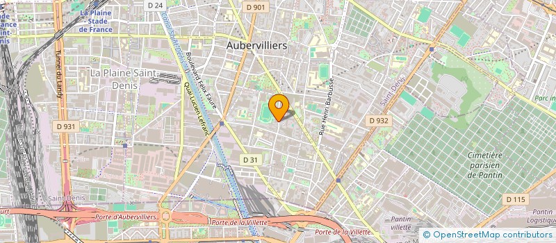 localisation de l'entreprise MONSIEUR LILIAN CAILLAT  AUBERVILLIERS