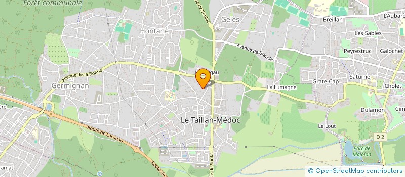 localisation de l'entreprise MONSIEUR LILIAN CELLIER  LE TAILLAN-MEDOC