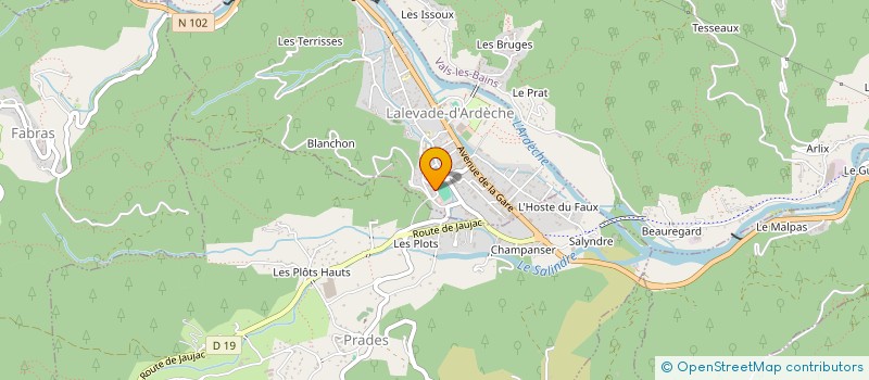 localisation de l'entreprise MONSIEUR LILIAN CEYTE  LALEVADE-D'ARDECHE