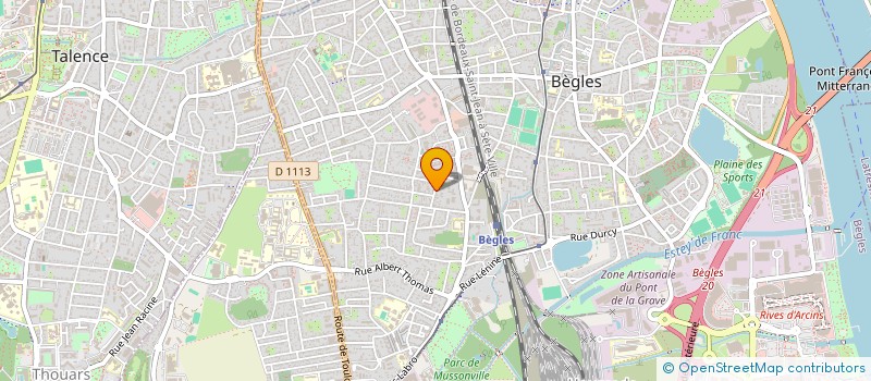 localisation de l'entreprise MONSIEUR LILIAN CHABAUD à BEGLES