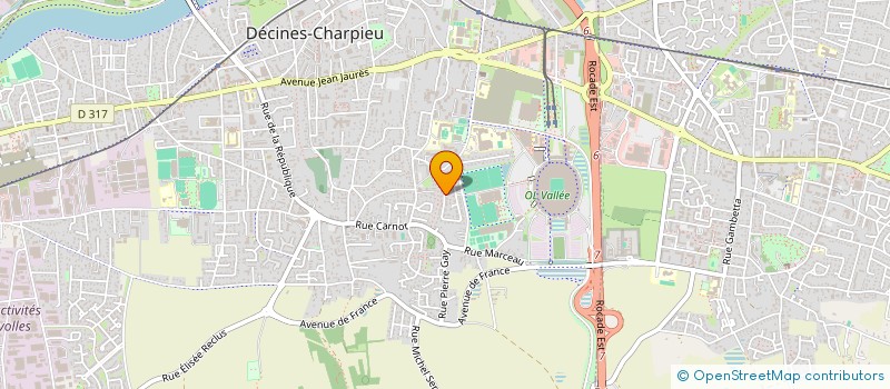 localisation de l'entreprise MONSIEUR LILIAN CHATAGNAT  DECINES-CHARPIEU