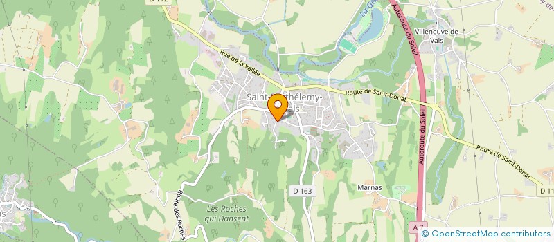 localisation de l'entreprise MONSIEUR LILIAN CHORIER  SAINT-BARTHELEMY-DE-VALS