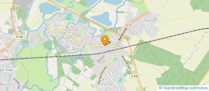 localisation de l'entreprise MONSIEUR LILIAN CLICHE à LA FERE