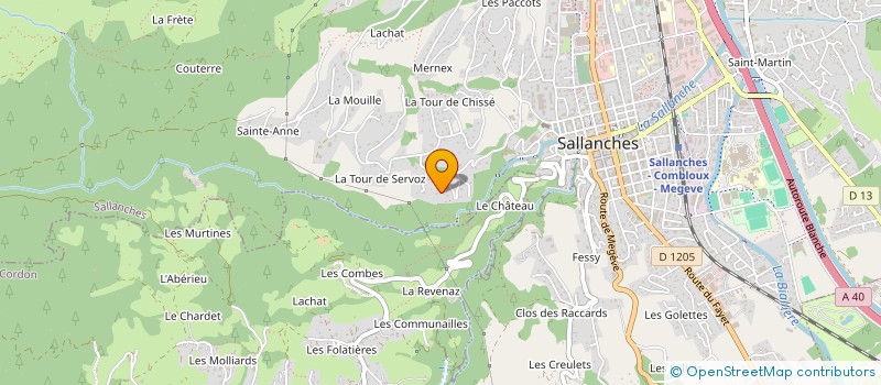 localisation de l'entreprise MONSIEUR LILIAN CONVERS  SALLANCHES