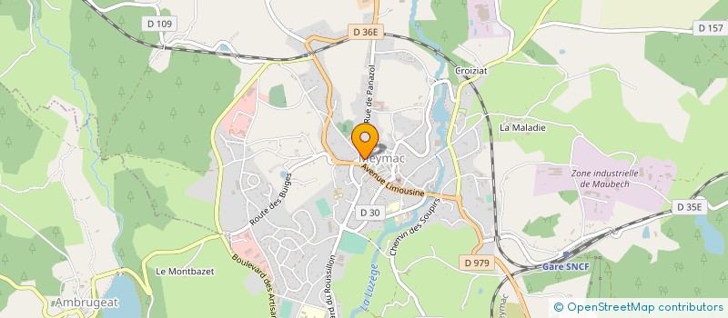 localisation de l'entreprise MONSIEUR LILIAN CRAPART  MEYMAC