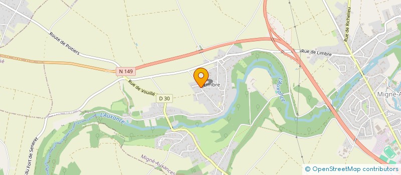 localisation de l'entreprise MONSIEUR LILIAN DELAGE  MIGNE-AUXANCES