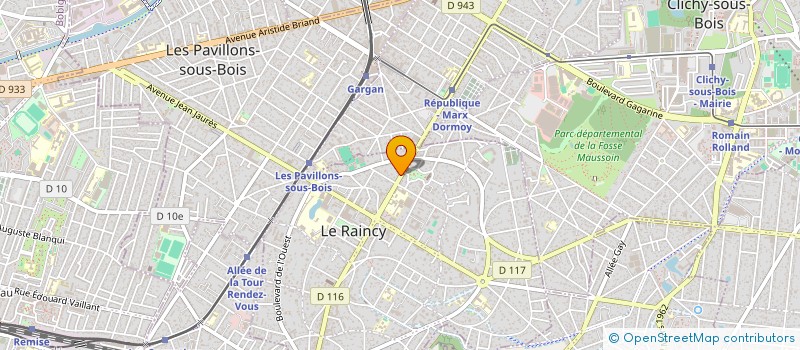 localisation de l'entreprise MONSIEUR LILIAN DESEATNICOV  LE RAINCY