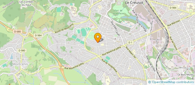 localisation de l'entreprise MONSIEUR LILIAN DEVERS à LE CREUSOT
