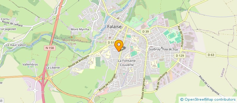 localisation de l'entreprise MONSIEUR LILIAN DHERBECOURT  FALAISE