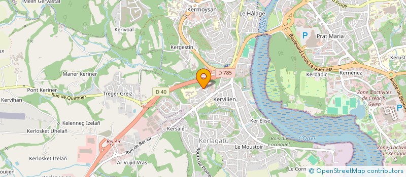 localisation de l'entreprise MONSIEUR LILIAN DIJOUX à QUIMPER